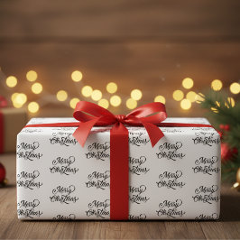 Einfach ein fröhliches Weihnachtswrapping-Papier Geschenkpapier Set