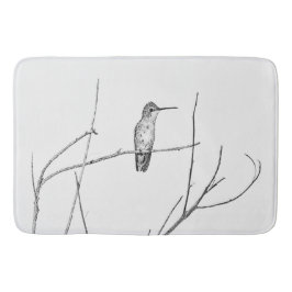 Einfach ein Hummingbird auf einem Stock Badematte