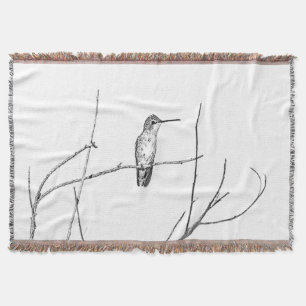 Einfach ein Hummingbird auf einem Stock Decke