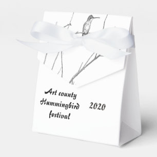 Einfach ein Hummingbird auf einem Stock Geschenkschachtel