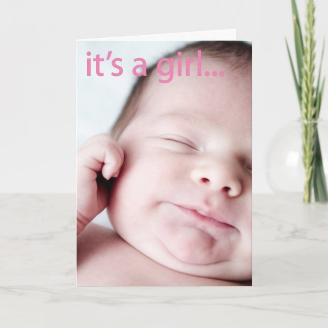 Einfach ein Mädchen Ankündigung (Vorderseite)