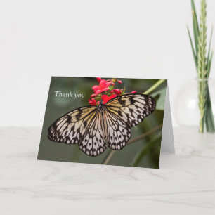 Einfach ein Papierkitschmetterling Dankeskarte