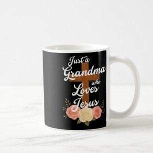 Einfach eine Oma, die Jesus liebt, christliches Kr Kaffeetasse