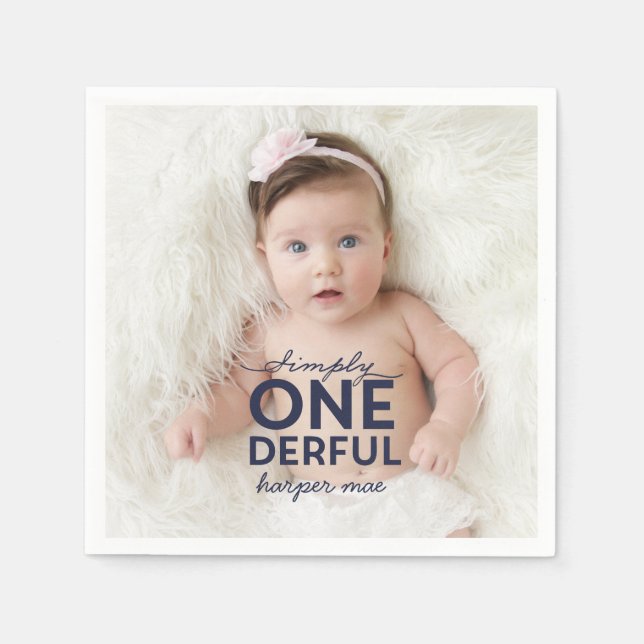 EINFACH EINFACH EINDEUTIG WUNDERSCHÖNES PAPIER NAP SERVIETTE (Vorderseite)