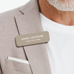 Einfach einfaches Tan Beige Button Sicherheit Magn