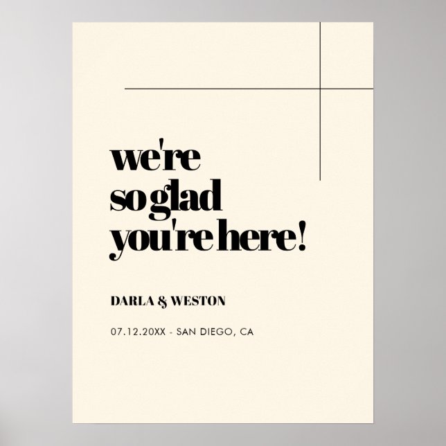 Einfach, elegant & chic Freuen Sie sich auf Ihren  Poster (Vorne)