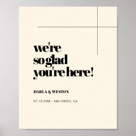 Einfach, elegant & chic Freuen Sie sich auf Ihren  Poster