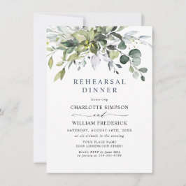 Einfach Elegant Eukalyptus PROBE DINNER Einladung