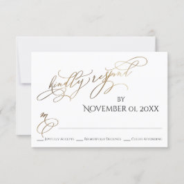 Einfach, elegant, Gold-Typ Kindly Antwort