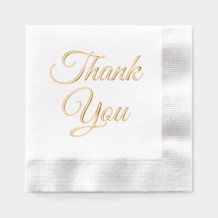 Einfach elegant Minimalistisch #79 DANKE Servietten Mit Folie