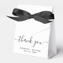 Einfach elegant Minimalistisch Danke für Ihre Hoch Geschenkschachtel