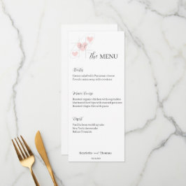 Einfach elegant Minimalistisch Menükarte