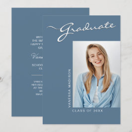 Einfach elegant modern | 1 Foto Grad Ankündigung