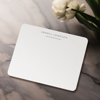 Einfach elegant Moderne Personalisierte Stationery Mitteilungskarte