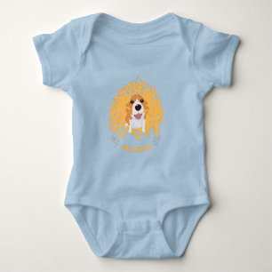 Einfach elegant Niedlich mein Hund und Halloween Baby Strampler