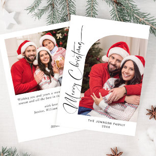 Einfach elegant Stilvoll 2 FOTO Weihnachtsgrüße Feiertagskarte