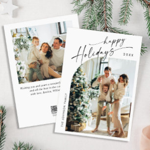 Einfach elegant Stilvoll 2 FOTO Weihnachtsgrüße Feiertagskarte