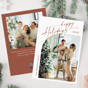 Einfach elegant Stilvoll 2 FOTO Weihnachtsgrüße Feiertagskarte
