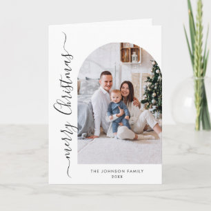 Einfach elegant Stilvoll 2 FOTO Weihnachtsgrüße Feiertagskarte