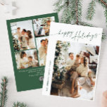 Einfach elegant Stilvoll 5 FOTO Weihnachtsgrüße Feiertagskarte<br><div class="desc">Einfach elegant Stilvolles FOTO Weihnachts Grußkarte. Überraschen Sie Ihre nahen und machen Sie das Fest unvergesslich. Für weitere Anpassungen klicken Sie bitte auf den Link "Weitere Anpassung" und verwenden Sie unser Design-Tool,  um diese Vorlage zu ändern.</div>