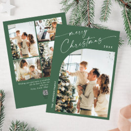 Einfach elegant Stilvoll 5 FOTO Weihnachtsgrüße Feiertagskarte