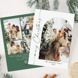 Einfach elegant Stilvoll 5 FOTO Weihnachtsgrüße Feiertagskarte