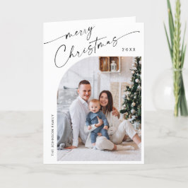 Einfach elegant Stilvoll 5 FOTO Weihnachtsgrüße Feiertagskarte