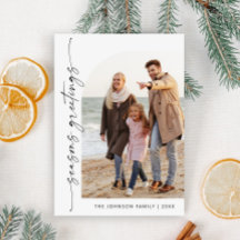 Einfach elegant Stilvolles FOTO Weihnachtsgrüßen