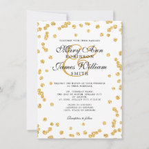 Einfach & elegant Wedding Gold Glitzer Confetti