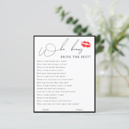 Einfach elegant, wer das beste Spiel der Braut ken