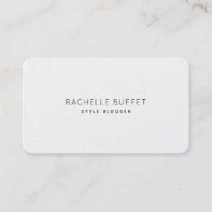 Einfach elegante Blogger Minimal Business Card Visitenkarte