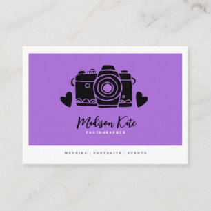 Einfach elegante Camera Business Cards Visitenkarte