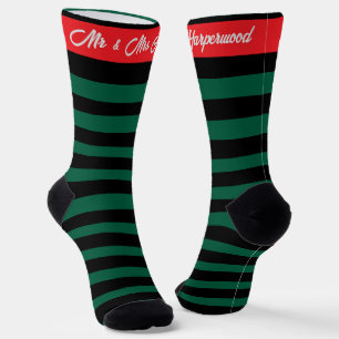 Einfach elegante erste Weihnachten Herr und Frau P Socken