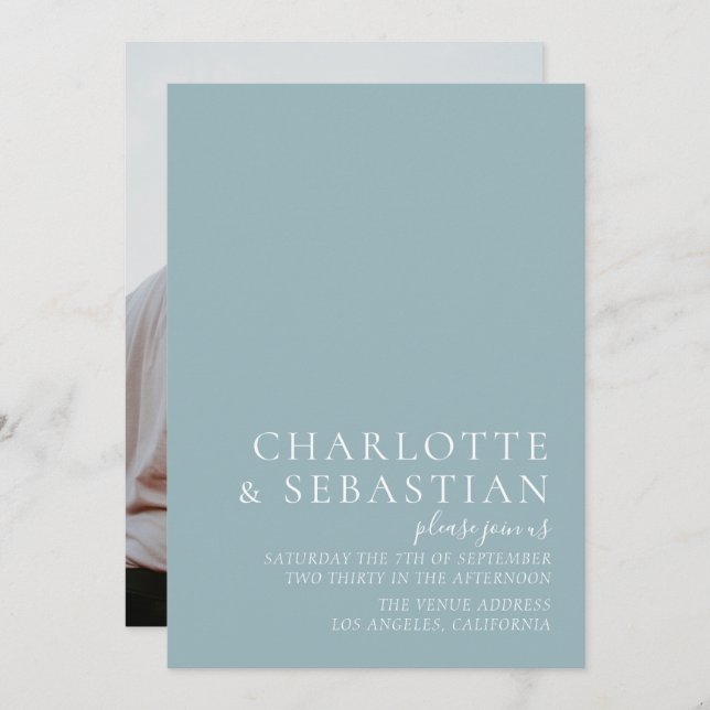 Einfach elegante Hochzeit (Vorne/Hinten)