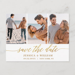 Einfach Elegante Hochzeit - Merken Sie sich den Te Postkarte