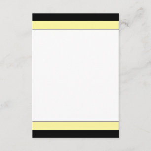 Einfach elegante RSVP-Karte (gelb/schwarz) RSVP Karte