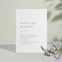Einfach elegante Typografie Moderne Hochzeit