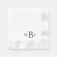 Einfach eleganter Black Monogram Cocktail