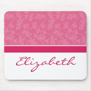 Einfach eleganter Designer Custom Fuschia Mousepad