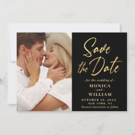 Einfach elegantes Foto Hochzeit einfach modern Save The Date