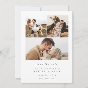 Einfach elegantes Foto reinigen Save The Date