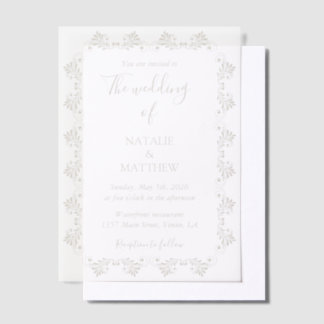 Einfach Elegantes Minimalistisches Damast-Ornament