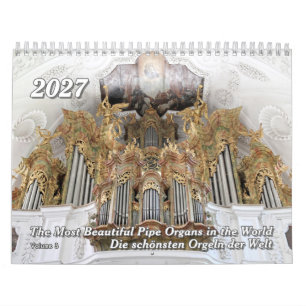 Einfach entzückende Pfeifenorgeln – Ein 2027 Orgel Kalender