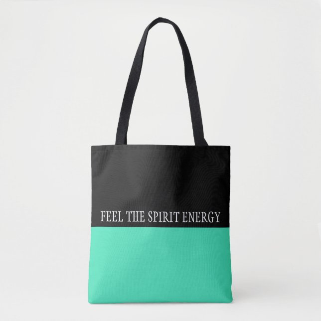 Einfach Farben MINT und Text Tasche (Vorderseite)