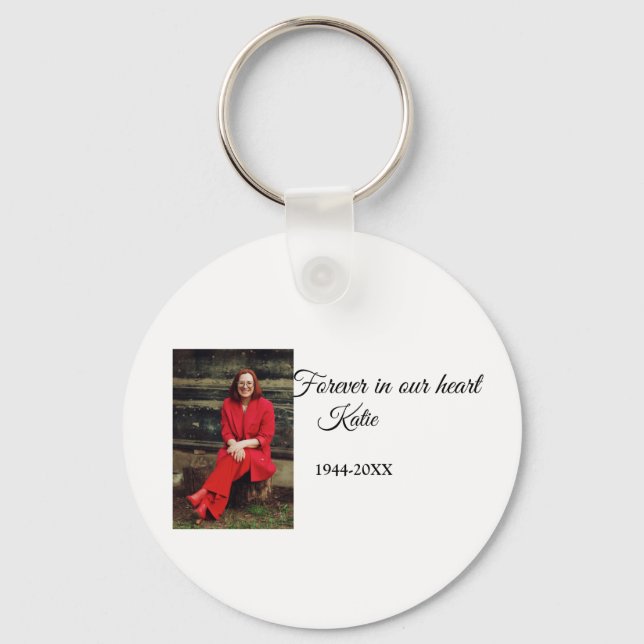 Einfach Foto-Memorysatz hinzufügen Schlüsselanhänger (Vorderseite)