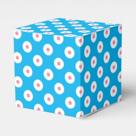 Einfach & freundlich Blau, Weiß und Pink Polka gep Geschenkschachtel
