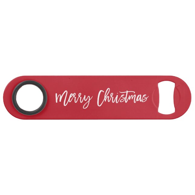 Einfach Frohe Weihnachten Red Speed Flasche Opener Speed Flaschenöffner (Vorderseite (Horizontal))