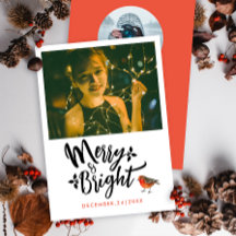 Einfach fröhliches und helles Red Christmas Robin 