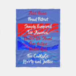 Einfach für Amerika eine Nation unter Gott befohle Fleecedecke