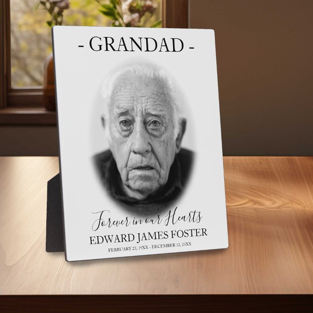 Einfach für immer in unserem Hearts Memorial | Rel Fotoplatte (Von Creator hochgeladen)